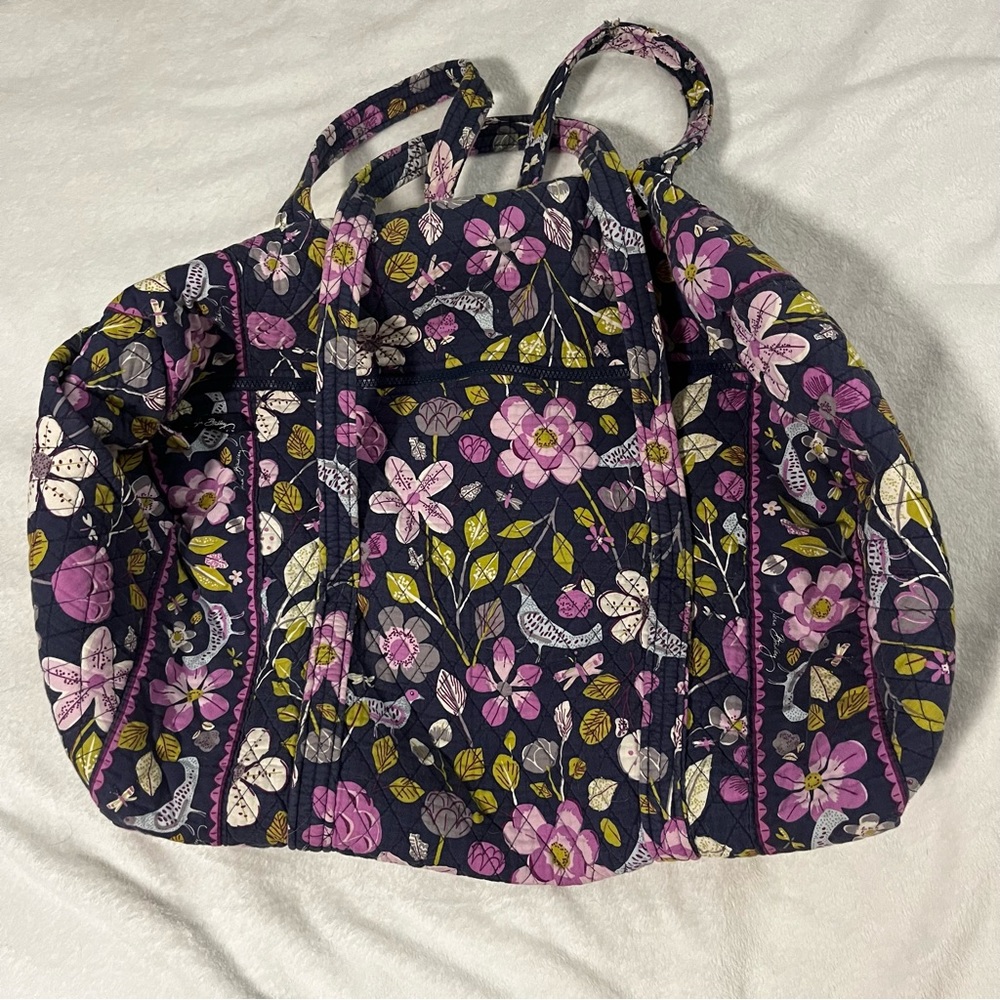 Vera Bradley Weekender Duffel Bag Large 🌸 Floral Nightingale 🐦